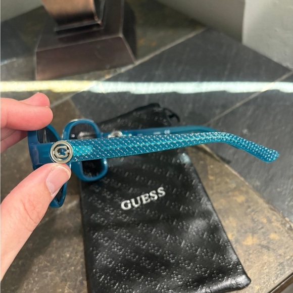 Guess Blue Oversized Square Sunglasses - Picture 3 of 5